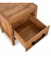 Toffee Timber Look Bedside Table with Drawers